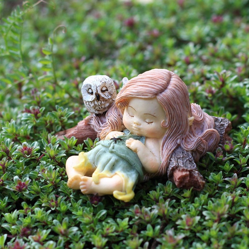 Top Collection Miniature Fairy Garden and Terrarium Sleeping Little Fairy - Image 2